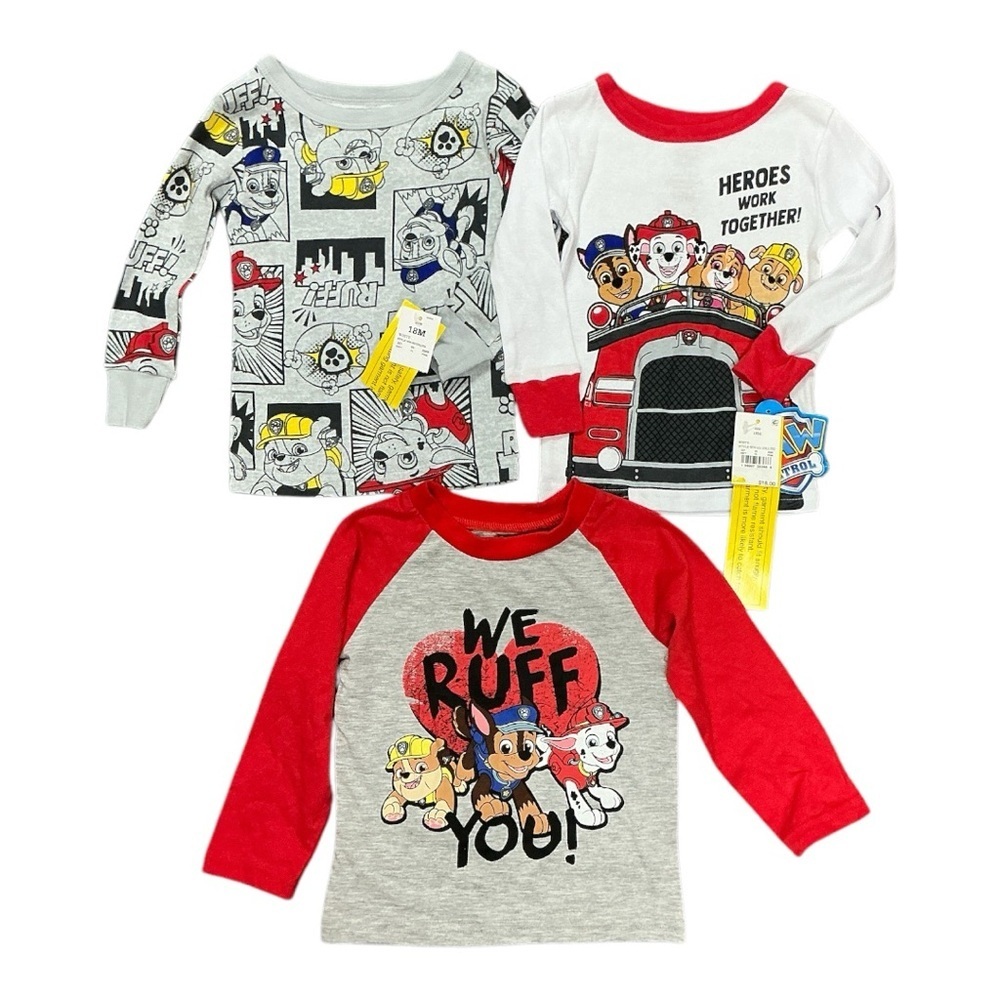 Nickelodeon Paw Patrol - NWT -  Kids Long Sleeve Shirts Set